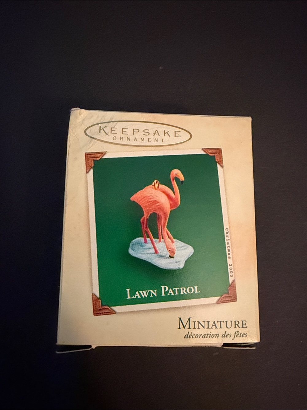 Hallmark Keepsake Miniature ‘Lawn Patrol’ Flamingo Ornament